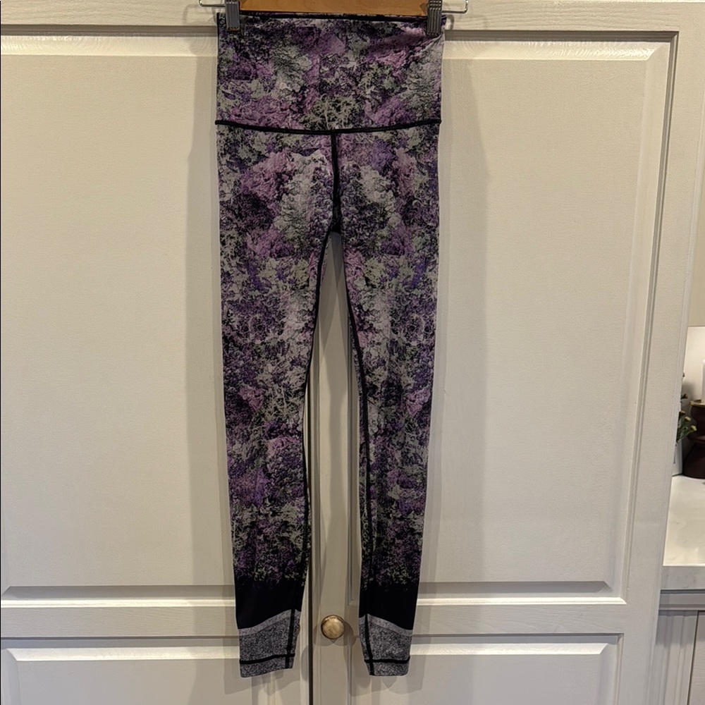 Lululemon Purple, Black and Gray Leggings